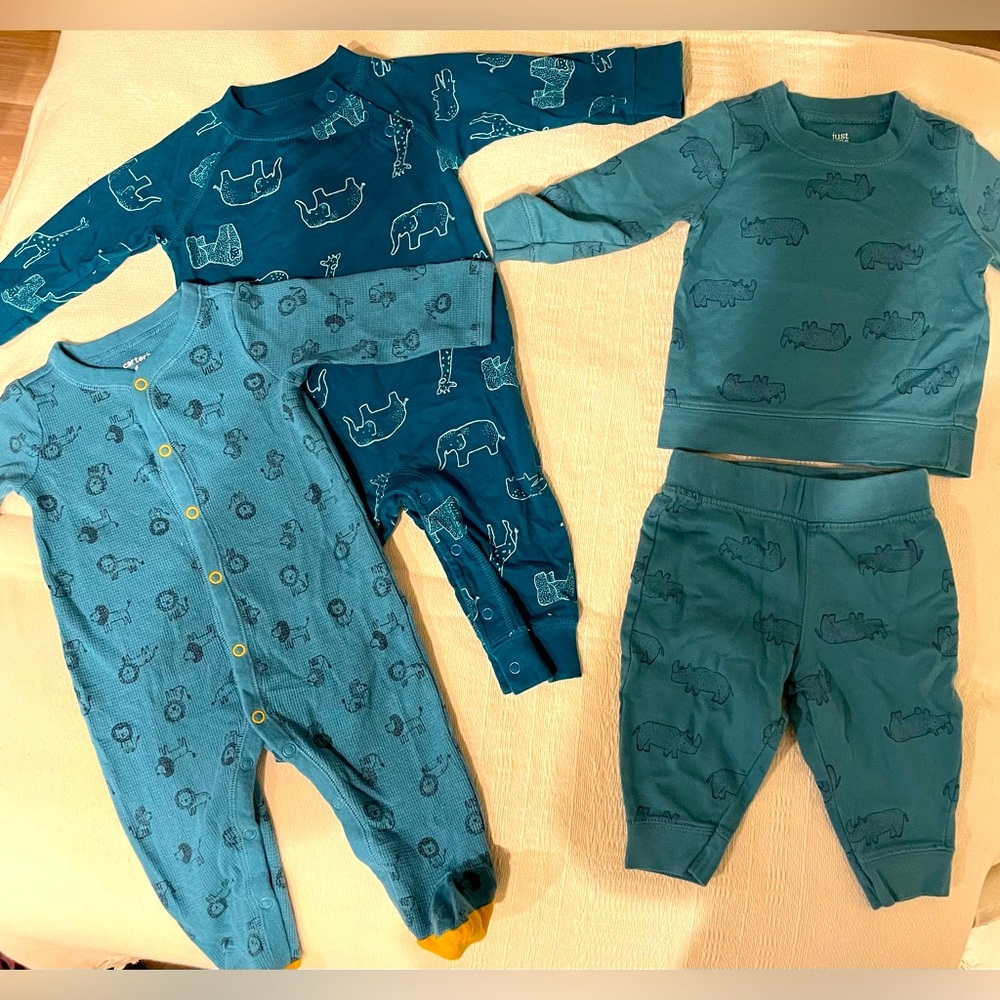 3 outfits. All gently used, no stains or marks.